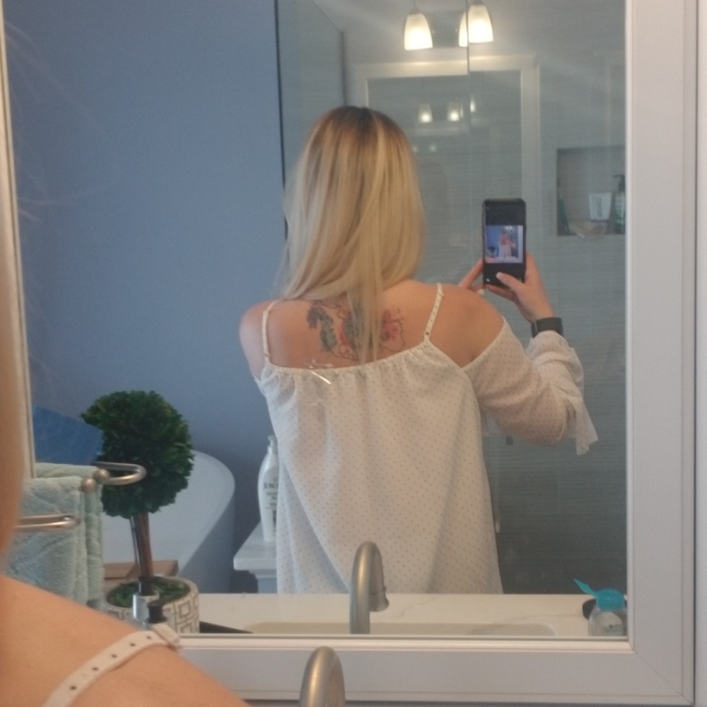 NWOT polka dot blouse - Picture 5 of 6